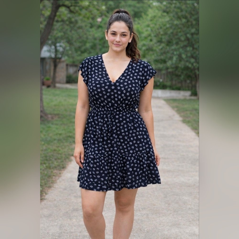 GAP Dark Blue Floral Mini Dress